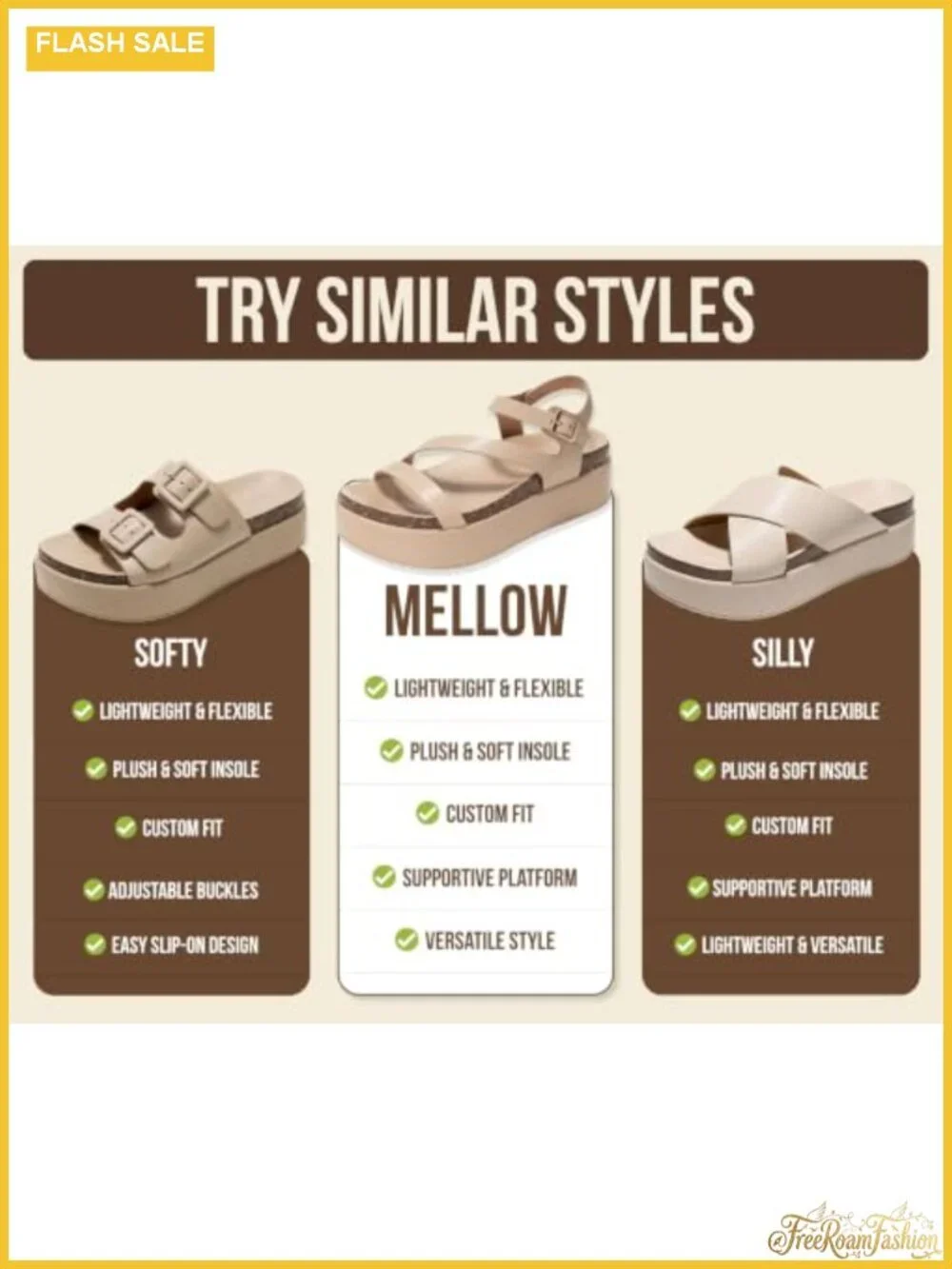 Leather Platform Sandals Adjustable Ankle Strap Cushioned Insole Women Dressy
